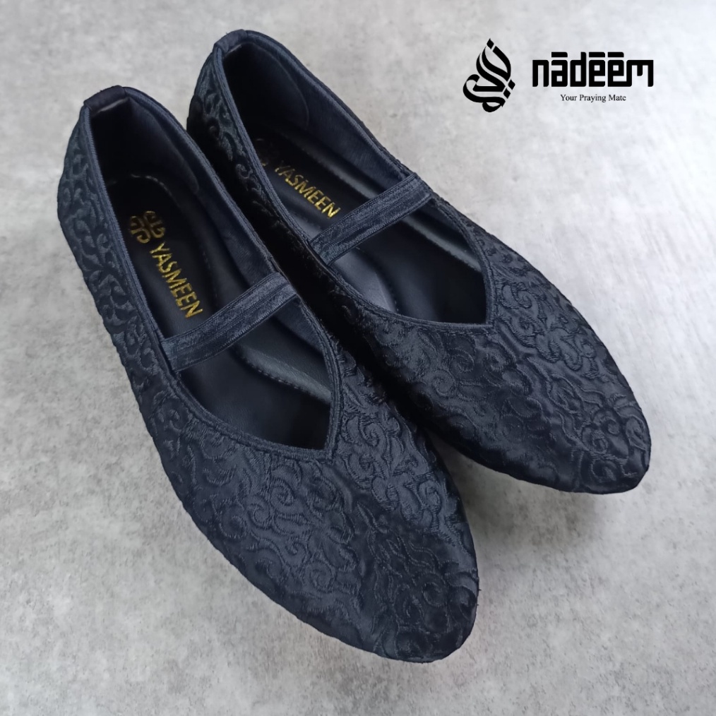 KODE I42K   Sepatu UmrahHaji Medina  Sepatu bordir  Sepatu Haji dan Umrah  sepatu slip on  Flatshoes