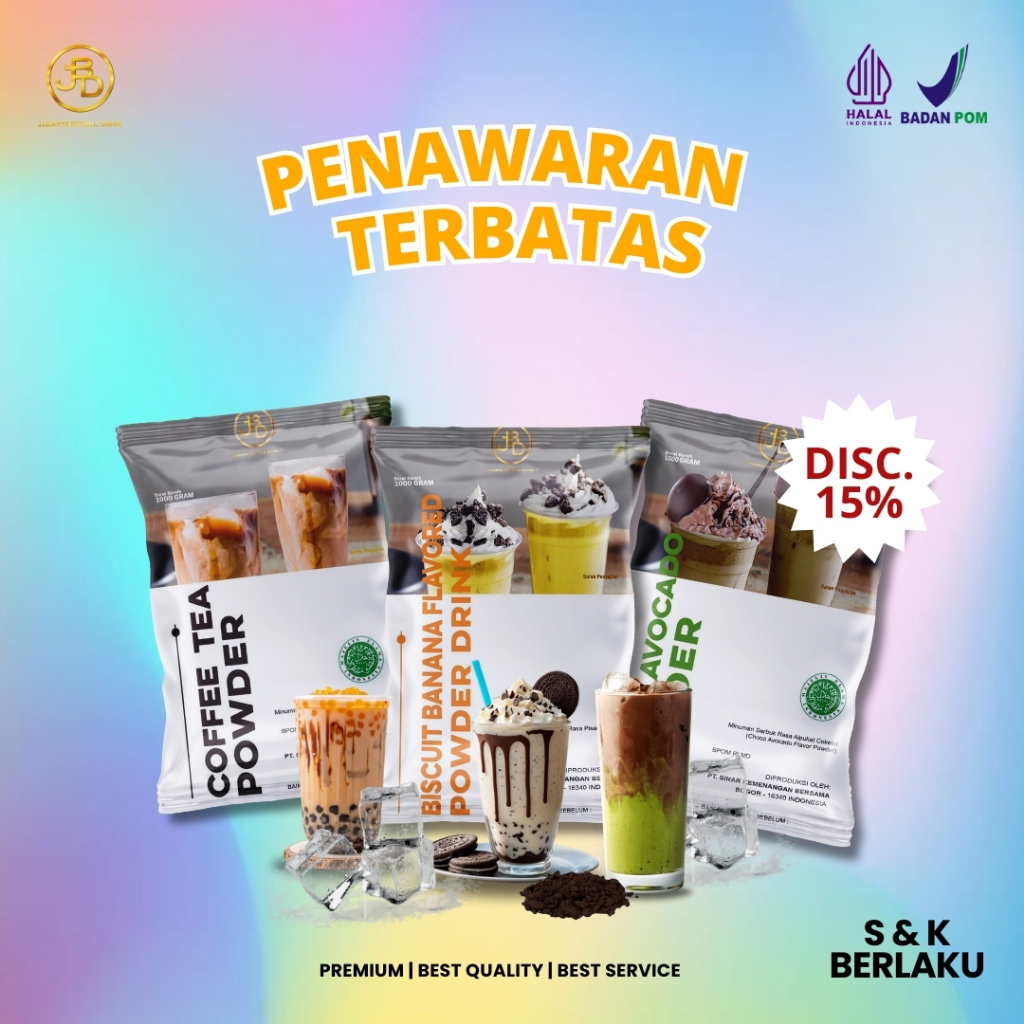 

[DISKON 15% SPESIAL RAMADHAN! Paket Bubuk Minuman - Diskon GILA] Bubuk Minuman PREMIUM Aneka RASA