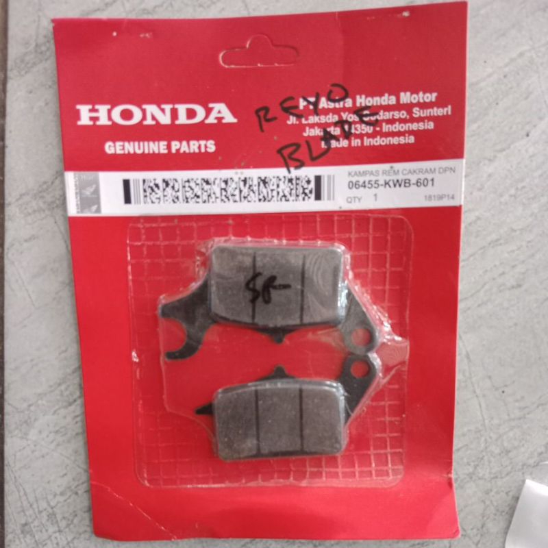 kampas rem cakram motor revo, blade