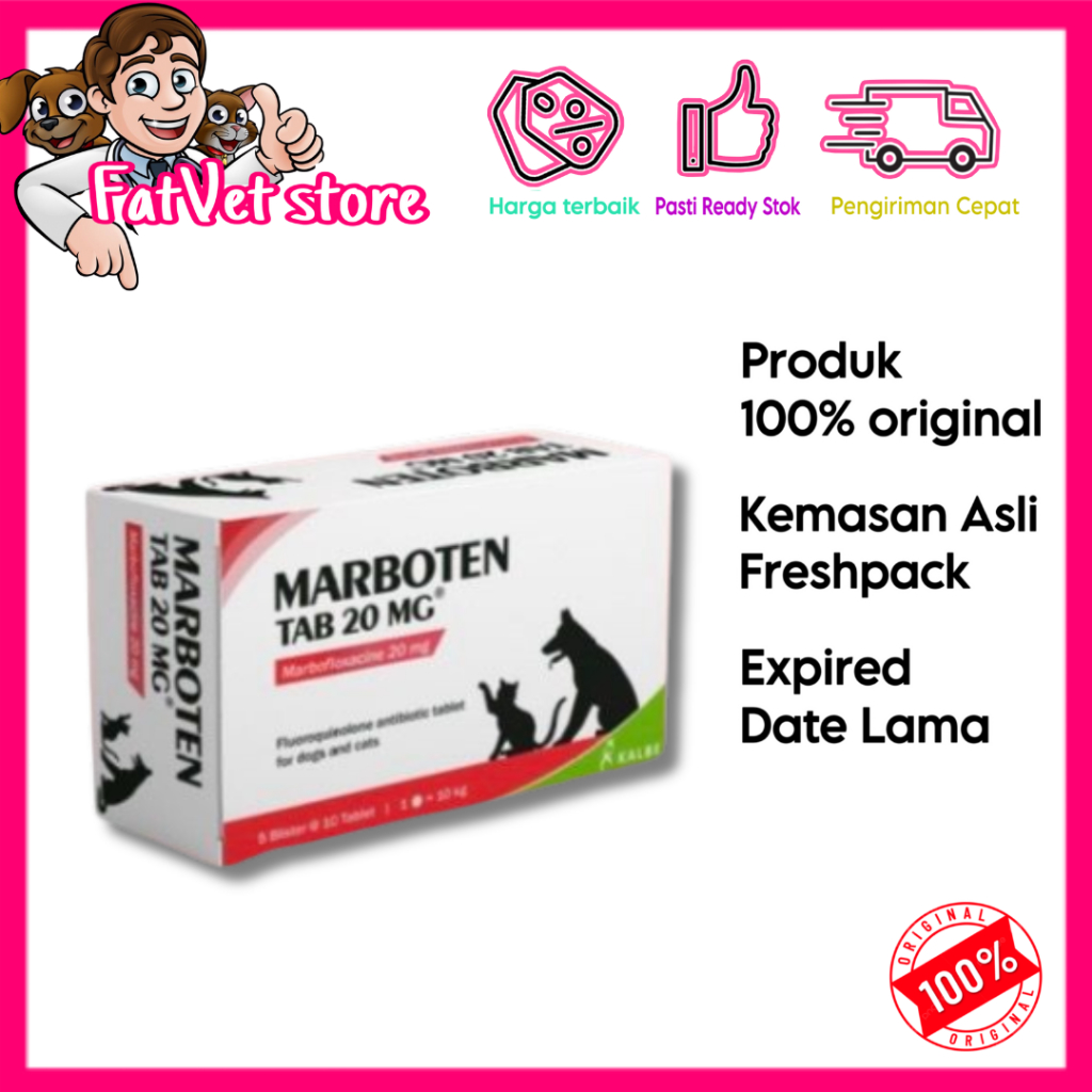 marboten tabs 20mg marbocyl tablet antibiotik kucing