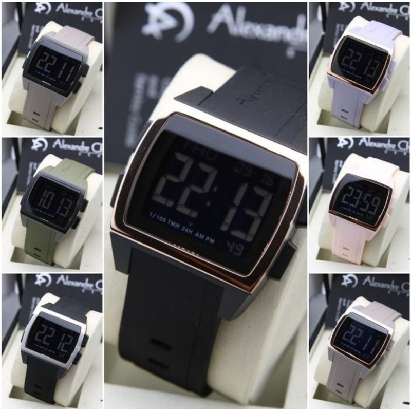 Tali Jam Strap Jam Rubber Jam Tangan Alexandre Christie AC9342 AC9343 AC 9342 AC 9343 Original Asli