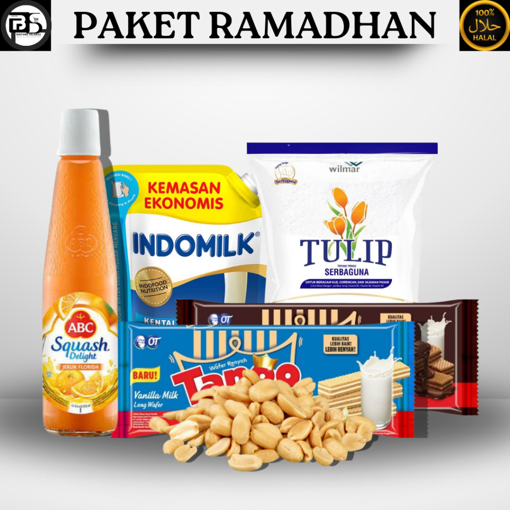 

Paket Sembako Ramadhan – Tepung, Susu Indomilk, Sirup ABC, Wafer Tango, Kacang Kupas