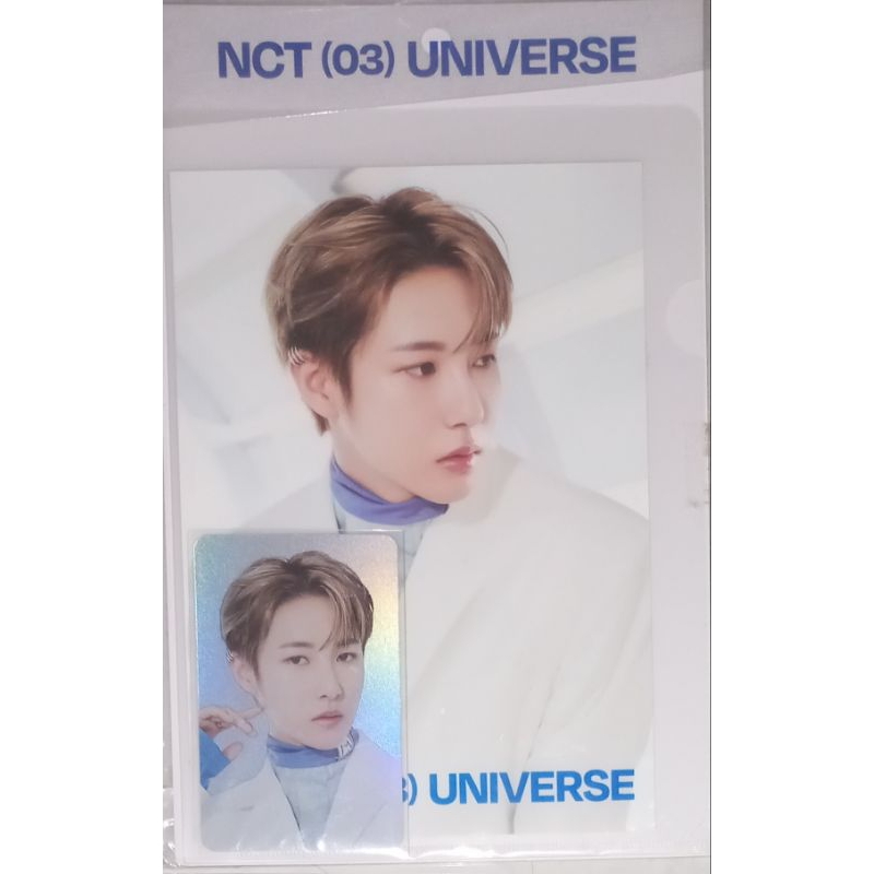 OFFICIAL MD UNIVERSE NCT POSTCARD + HOLOGRAM PHOTOCARD SET RENJUN