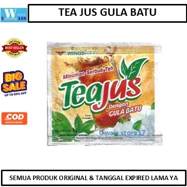 

Minuman Serbuk Tea Jus Gula Batu / TEA JUS Gula Batu Sachet 8gr