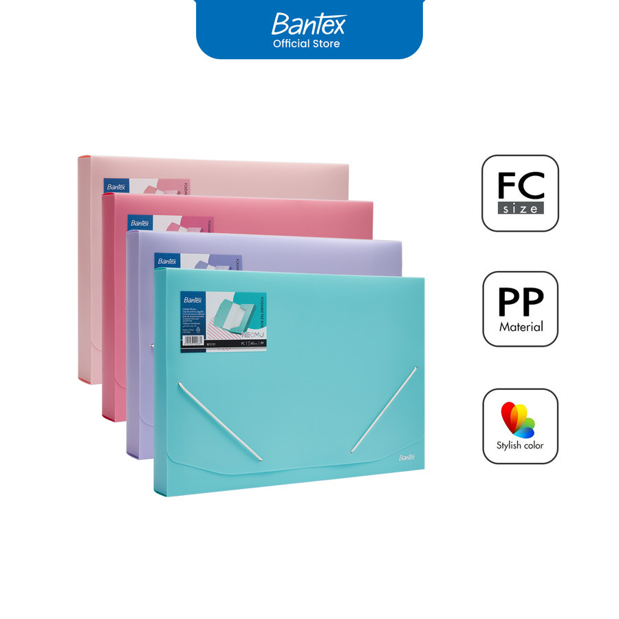 

Bantex Carry File Box Folio PP / Penyimpan Kertas Dokumen Hingga 300 Lembar Warna Pastel # BF5101