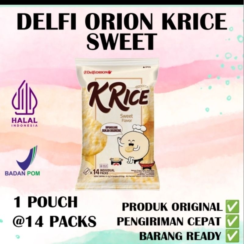 

Snack K'Rice Sweet 1Pack isi14PcS