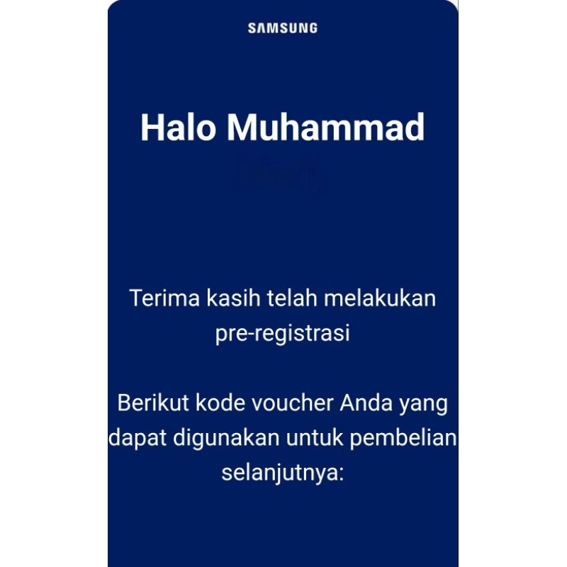 E voucher Samsung 1Jt dan Samsung Store 500k