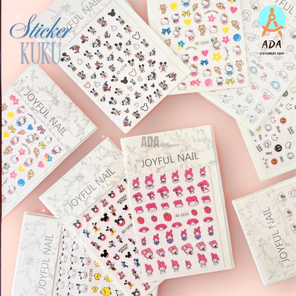 NAIL STICKER/ STIKER KUKU MOTIF LUCU/ NAIL ART