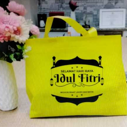 Tas Tote Idul Fitri Selamat Hari Raya | Tas Spunbond Idul Fitri | Tas Lebaran | Tas Idul Fitri | Tas