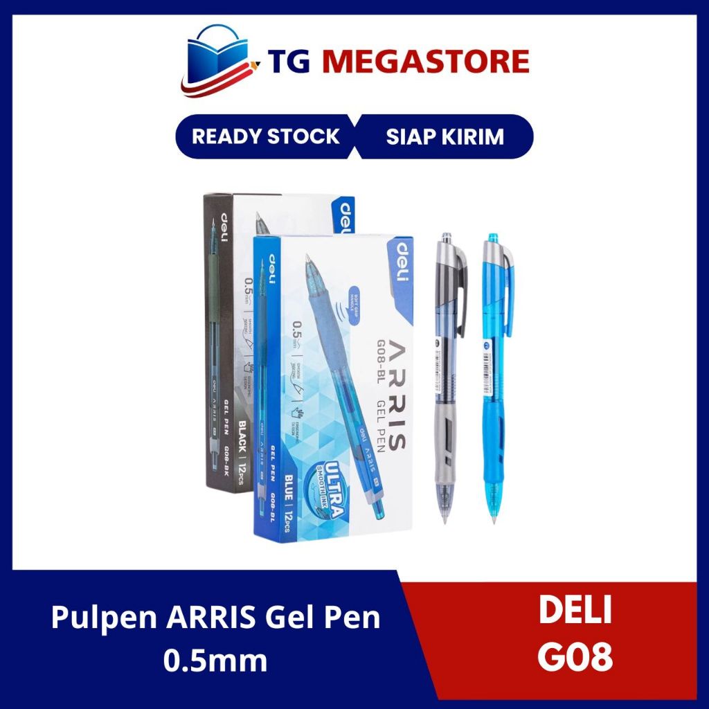

Pulpen DELI ARRIS Gel Pen 0.5mm - G08