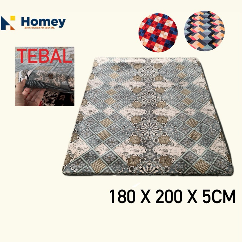 Karpet Busa Tebal | Ambal Malaysia Full Embossed  Empuk Ukuran 180x200 MARINA || [ HOMEY ]