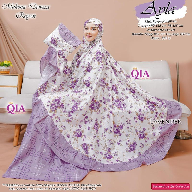 [QIA COLLECTION] MUKENA AYLA BY QIA COLLECTION MUKENA RAYON MOTIF KEKINIAN MUKENA BEST SELLER MUKENA