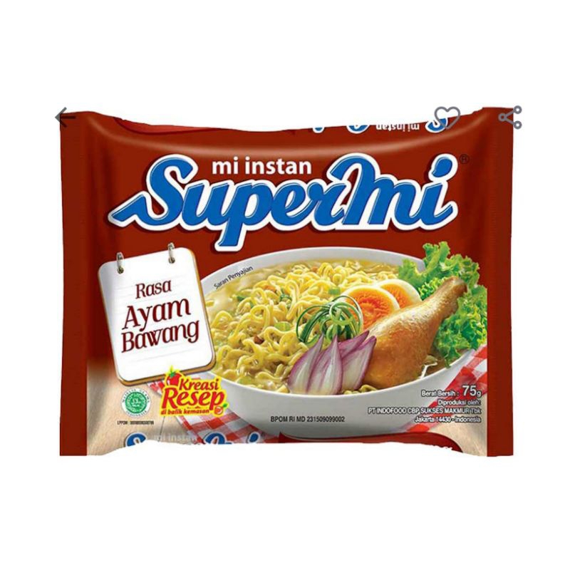 

SuperMi Ayam bawang jadul super mie