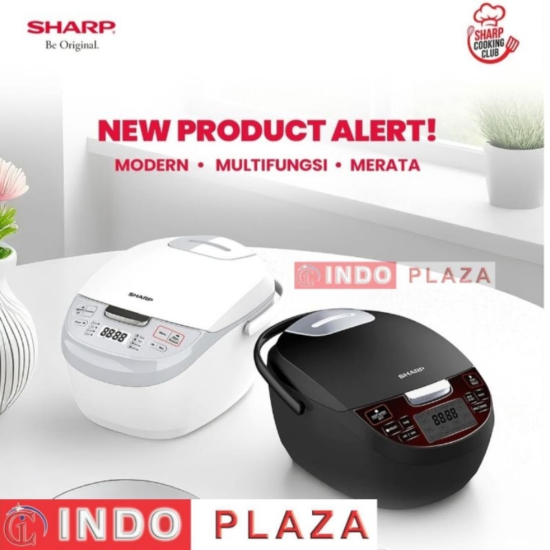 RICE COOKER SHARP DIGITAL 1.8 Liter KSDS18-WH / KSDW18-BK / PENANAK NASI DIGITAL SHARP