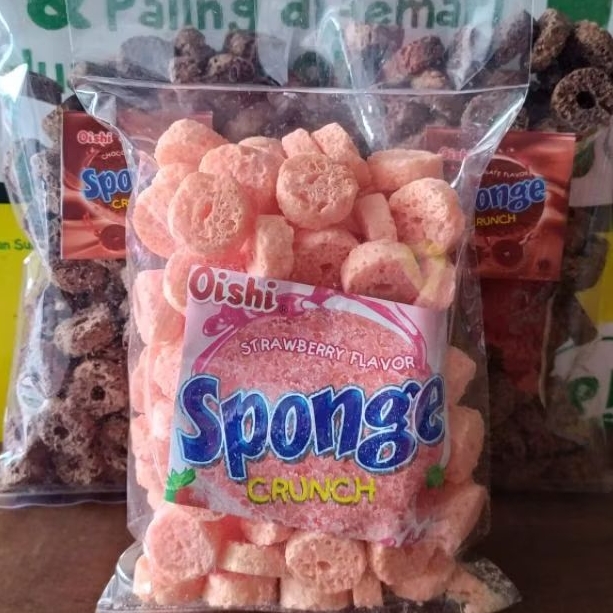 

SPONGE 220 gr COKLAT DAN STRAWBERRY SNACK ORI KILOAN