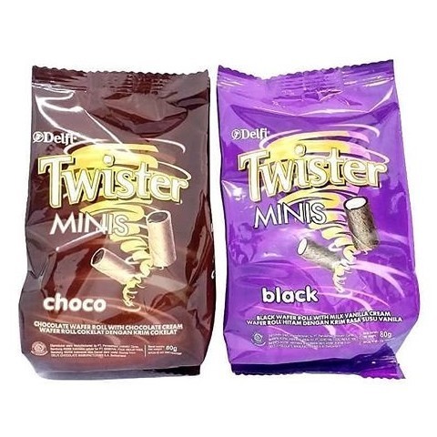 

Twister Minis Wafer Roll Mini Choco Black Vanilla 70gr