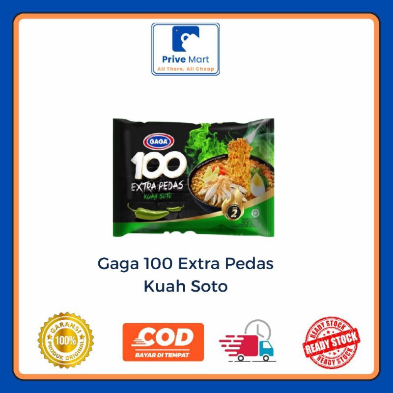 

Gaga 100 Extra Pedas Kuah Soto 75g Prive Mart