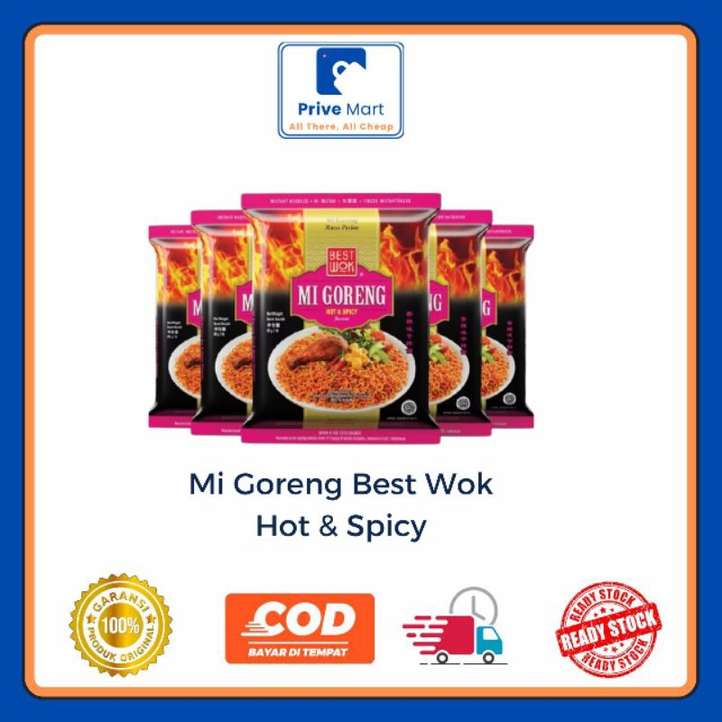 

Mi Goreng Best Wok Hot & Spicy 80g Prive Mart