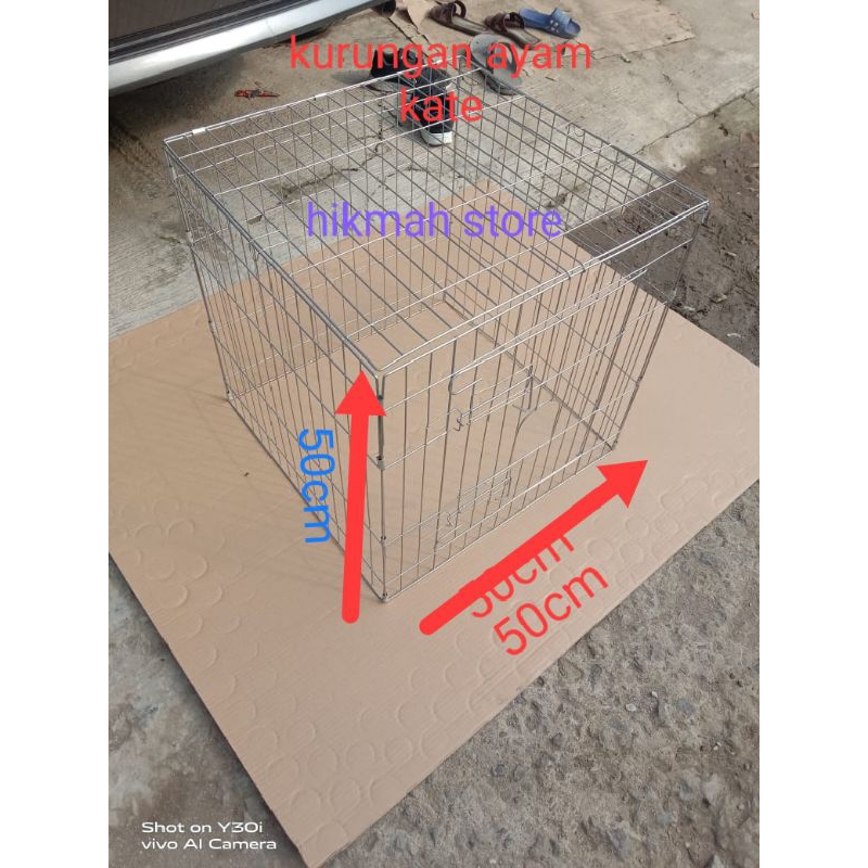 kurungan ayam kate ukuran 50x50x50