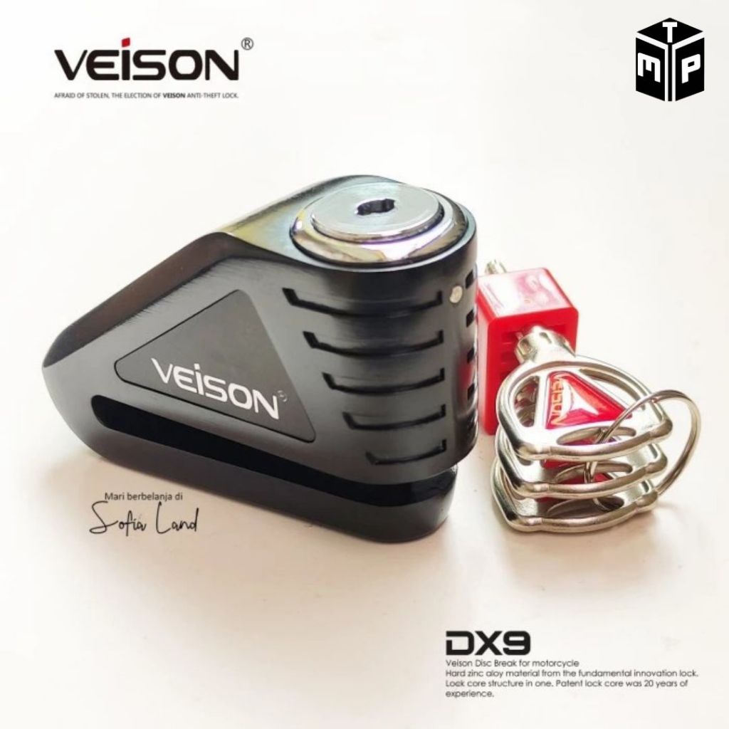 veison dx9 Gembok Cakram Kunci Disc Lock Veison DX9 DC 9