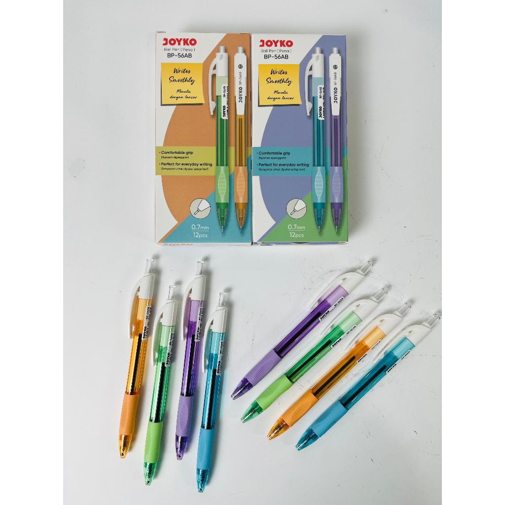 

Harga Grosir ( 1 kotak 12pcs) Pulpen Ball Pen 0.7mm Cetek BP-56AB JOYKO Original
