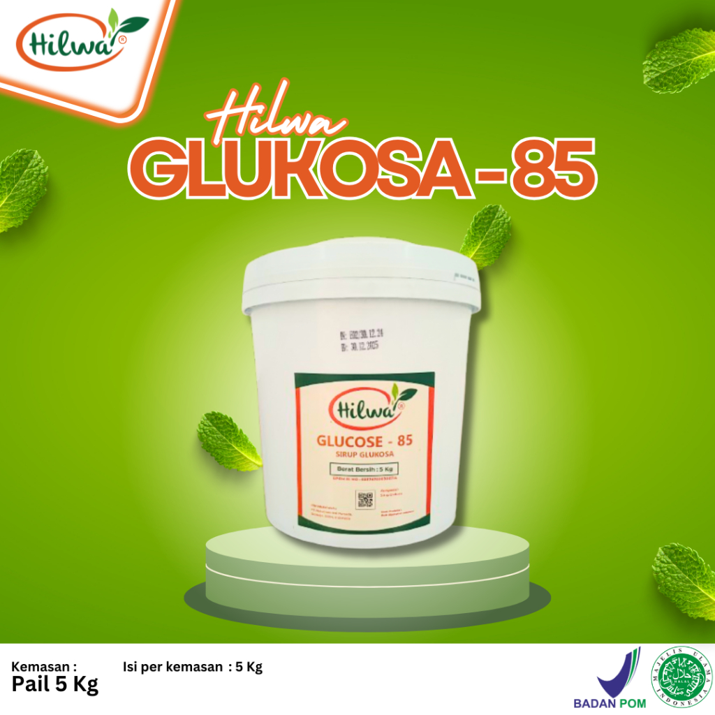HILWA GLUKOSA SIRUP PAIL | GLUCOSE 85 | SIRUP GLUKOSA - 5 KG