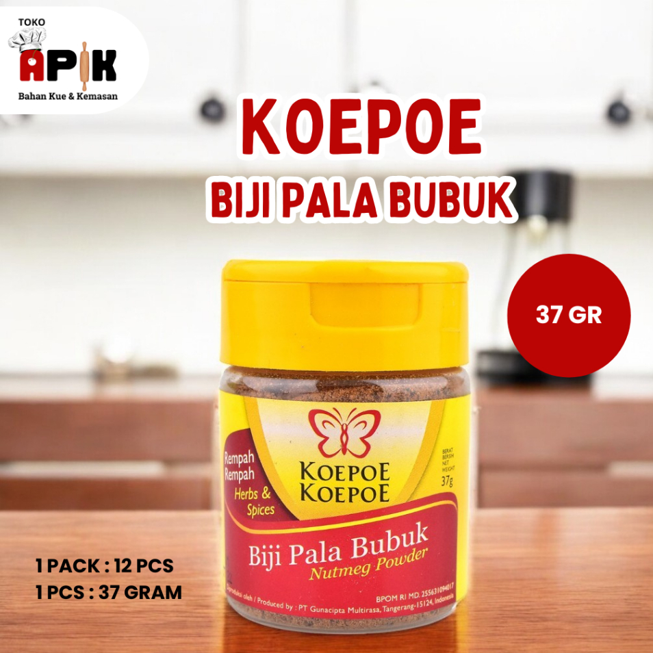 

Koepoe Biji Pala Bubuk Rempah 37 gram/Nutmeg Powder