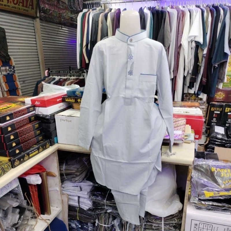 SETELAN ANAK TK-SD KURTA LENGAN PENDEK MEREK AL-LUTHFI
