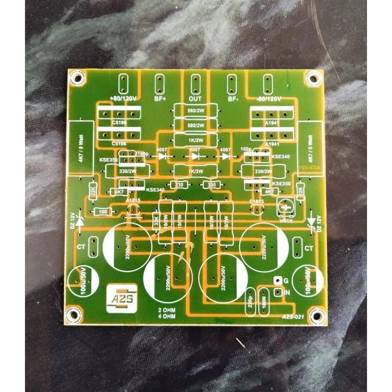 PCB Power Amplifier Mono 2 Ohm TBM SUBLOW AZS - 021