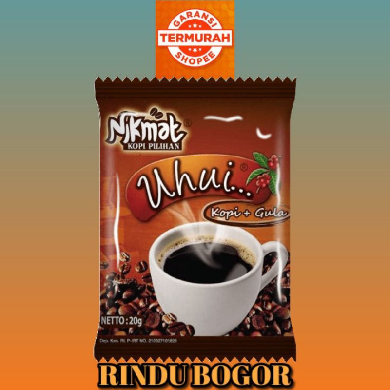 

Kopi Nikmat Uhui Kopi pilihan Khas Bogor Kopi Hitam plus Gula