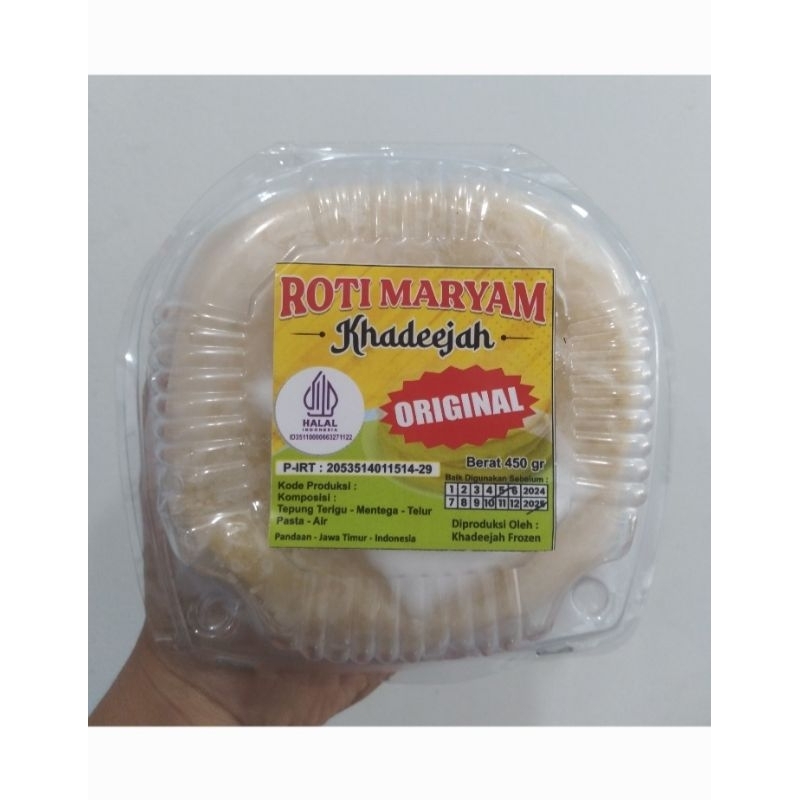 

Khadeejah Roti Maryam Original isi 10 pcs | Berat Bersih 450gr
