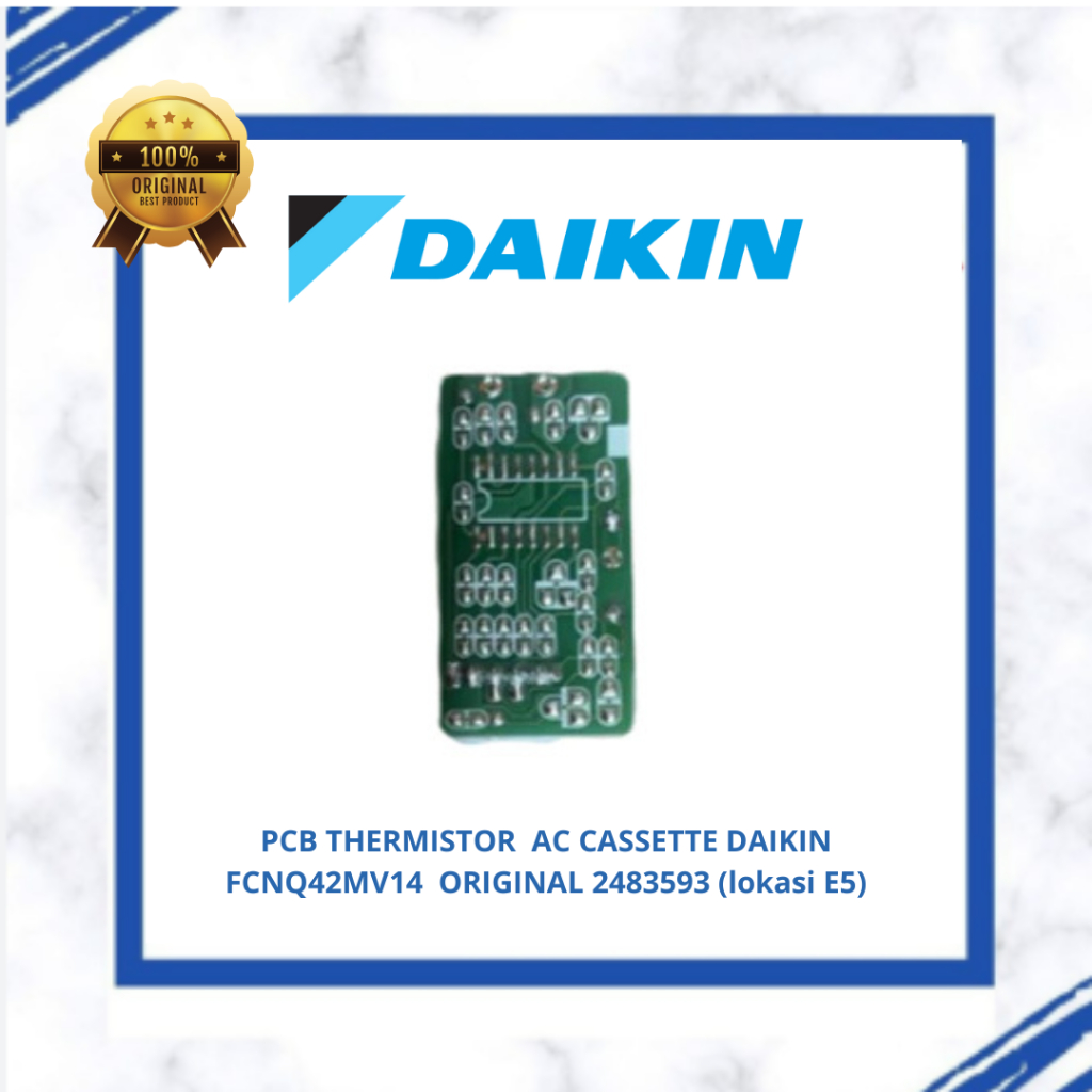 PCB THERMISTOR  AC CASSETTE DAIKIN FCNQ42MV14  ORIGINAL 2483593 (lokasi E5)