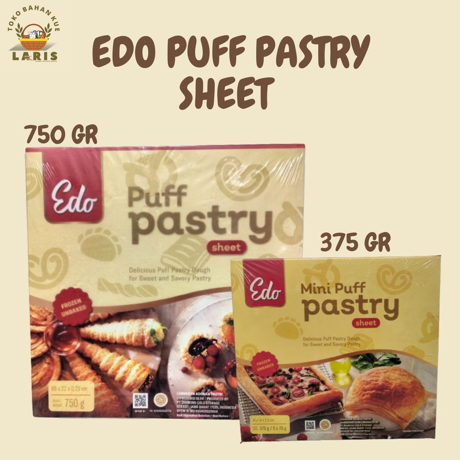 

EDO PUFF PASTRY SHEET 375 GRAM