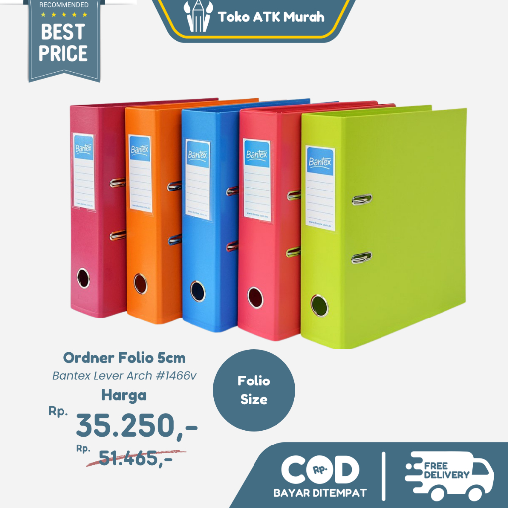 

Bantex Lever Arch File Ordner Folio 5cm Plastic #1466V