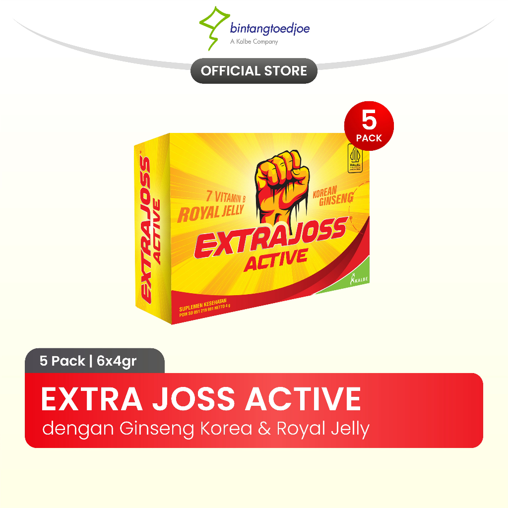 

Extra Joss Active B7 5 Pack (60 Sachet)