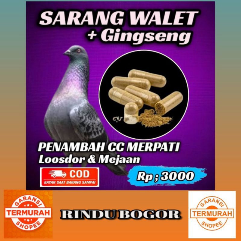 JAMU HERBAL KHUSUS MERPATI JUARA Penambah CC untuk Merpati Los door dan mejaan terbuat dari sarang w