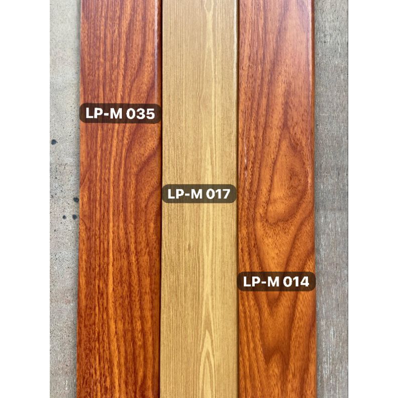 list plint pvc lantai motif serat kayu doff panjang 2,4m