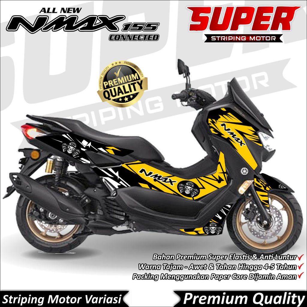 Stiker Nmax New 2020 - 2022 Anti Luntur keren Striping Nmax New 2020 - 2022 Striping Yamaha Nmax New