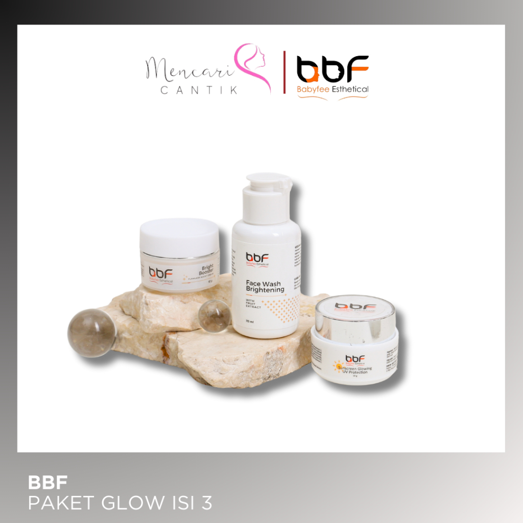 Bbf Skincare Paket Glow - Paket Glow isi 3 - Skincare Bbf isi 3 Whitening