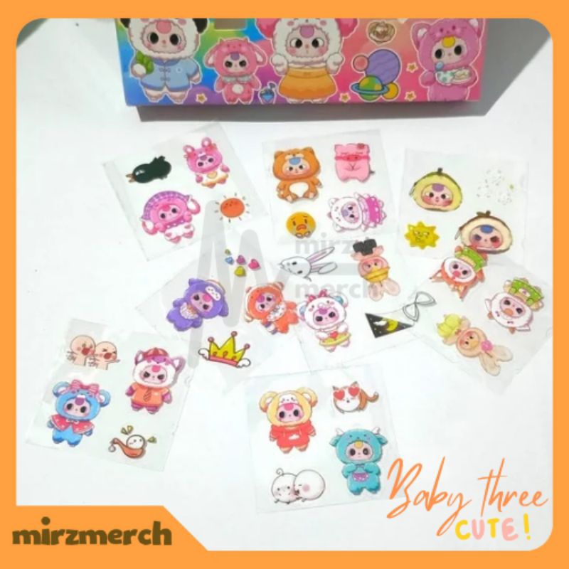 

Sticker Anak Karakter Happy Baby Doll Lucu Korea Aesthetic Ecer Isi 5 Lembar/10 Lembar Waterproof Murah