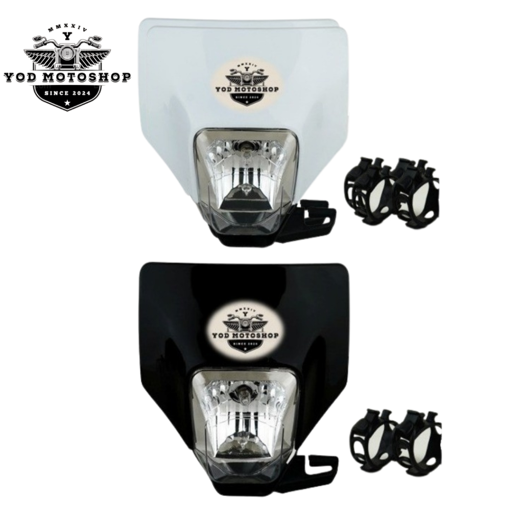 Batok Kepala / Reflektor / Lampu Depan / Headlamp Motor Cross / Trail Universal  HUSQVARNA HUSQ