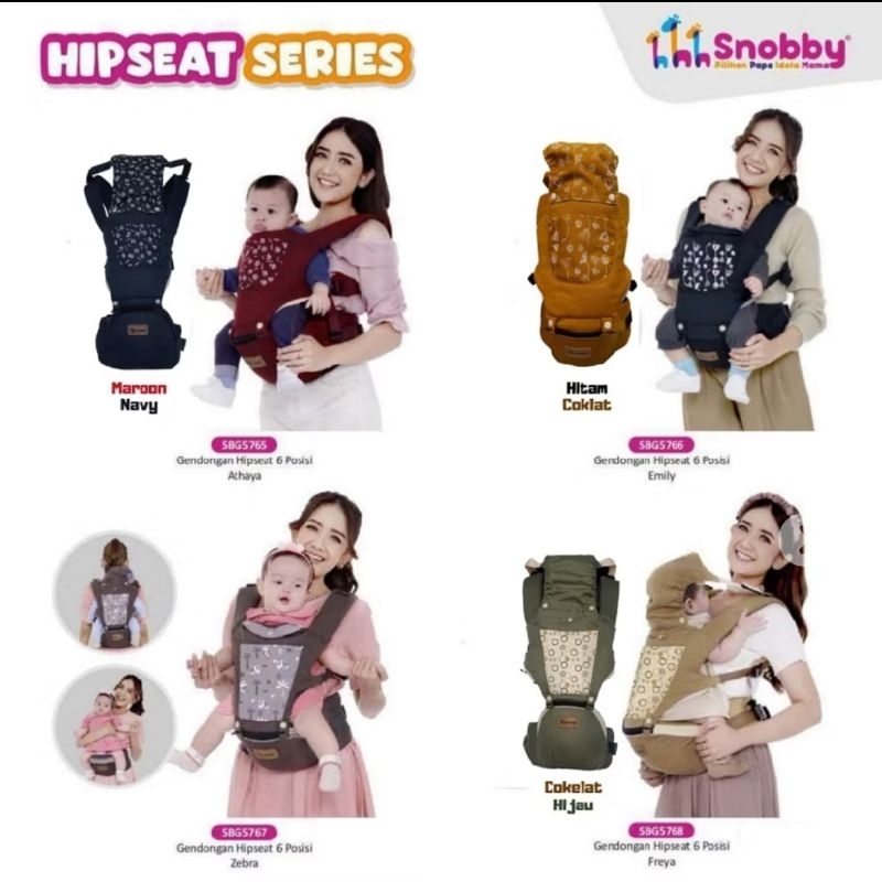 Snobby Gendongan Hipseat 6 Posisi + Saku Sirkulasi