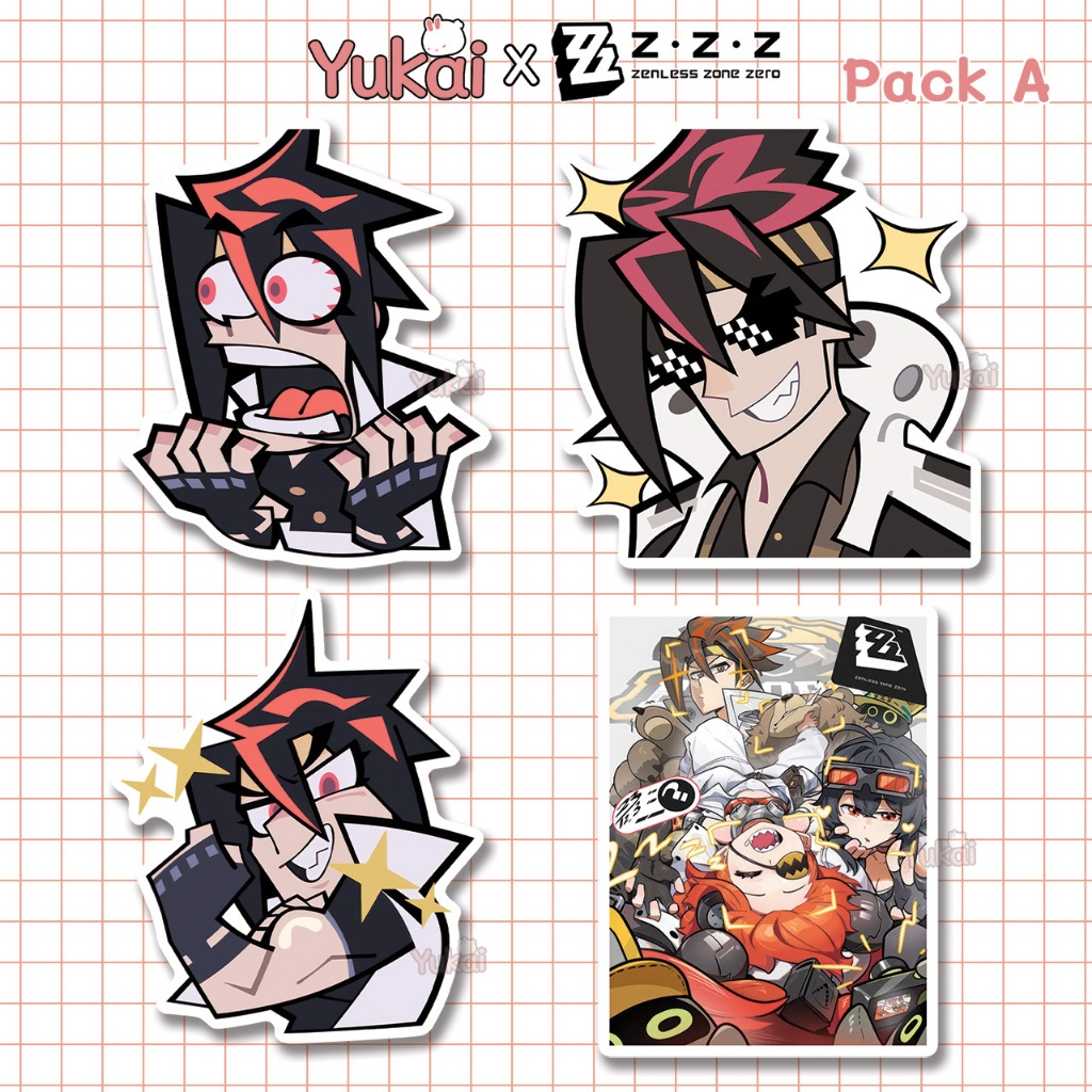 

Stiker Anton Zenless Zone Zero (ZZZ) Premium - Sticker Pack Anime Waterproof