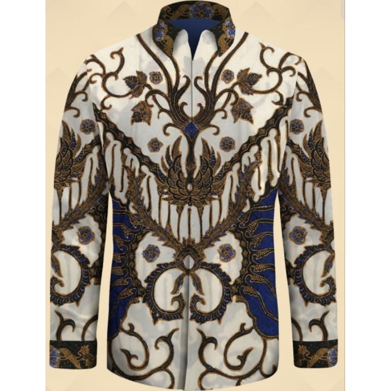 kain batik tulis pria bahan sutera. batik tulis sutera putih. batik tulis halus. am