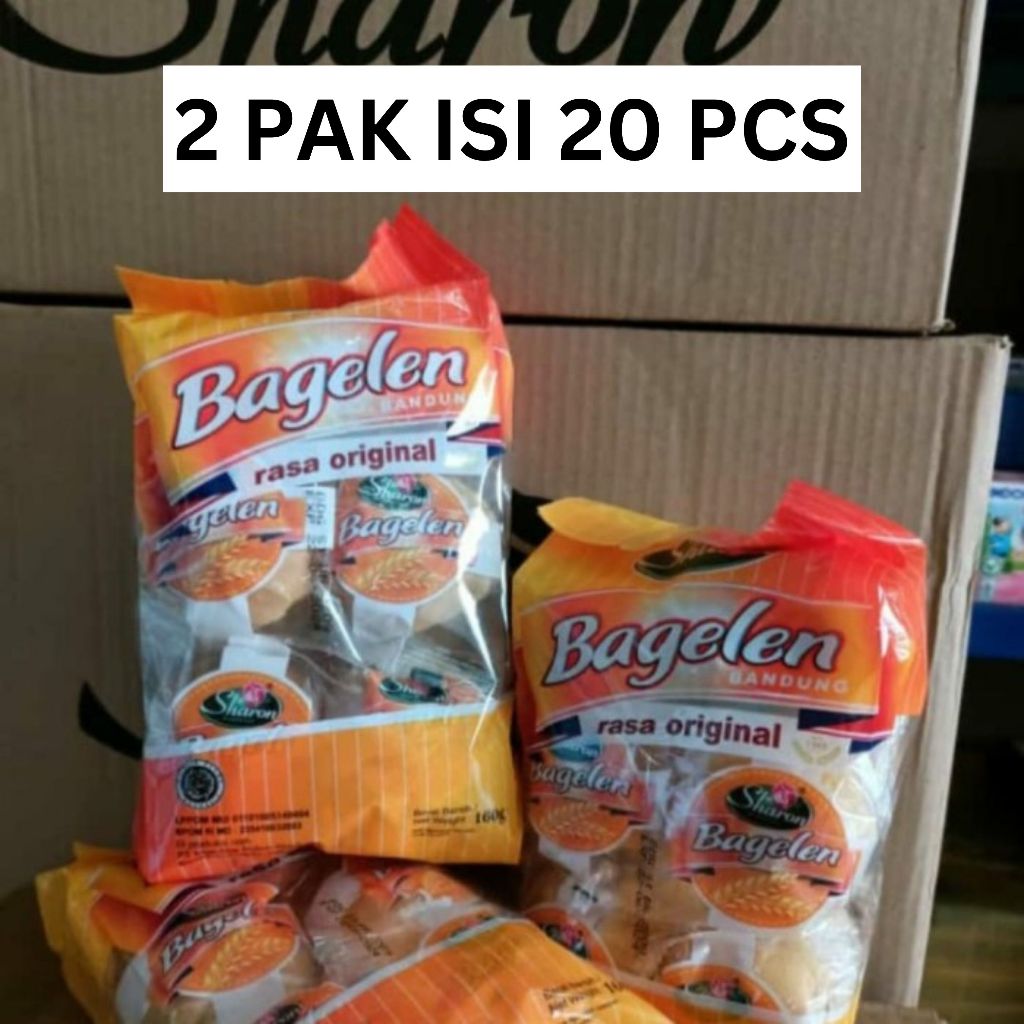 

(2 PAK ISI 20 PCS) Sharon Bagelen Snack Mentega Isi 20 Pcs Sharon Bakery Original Mentega Praktis Enak