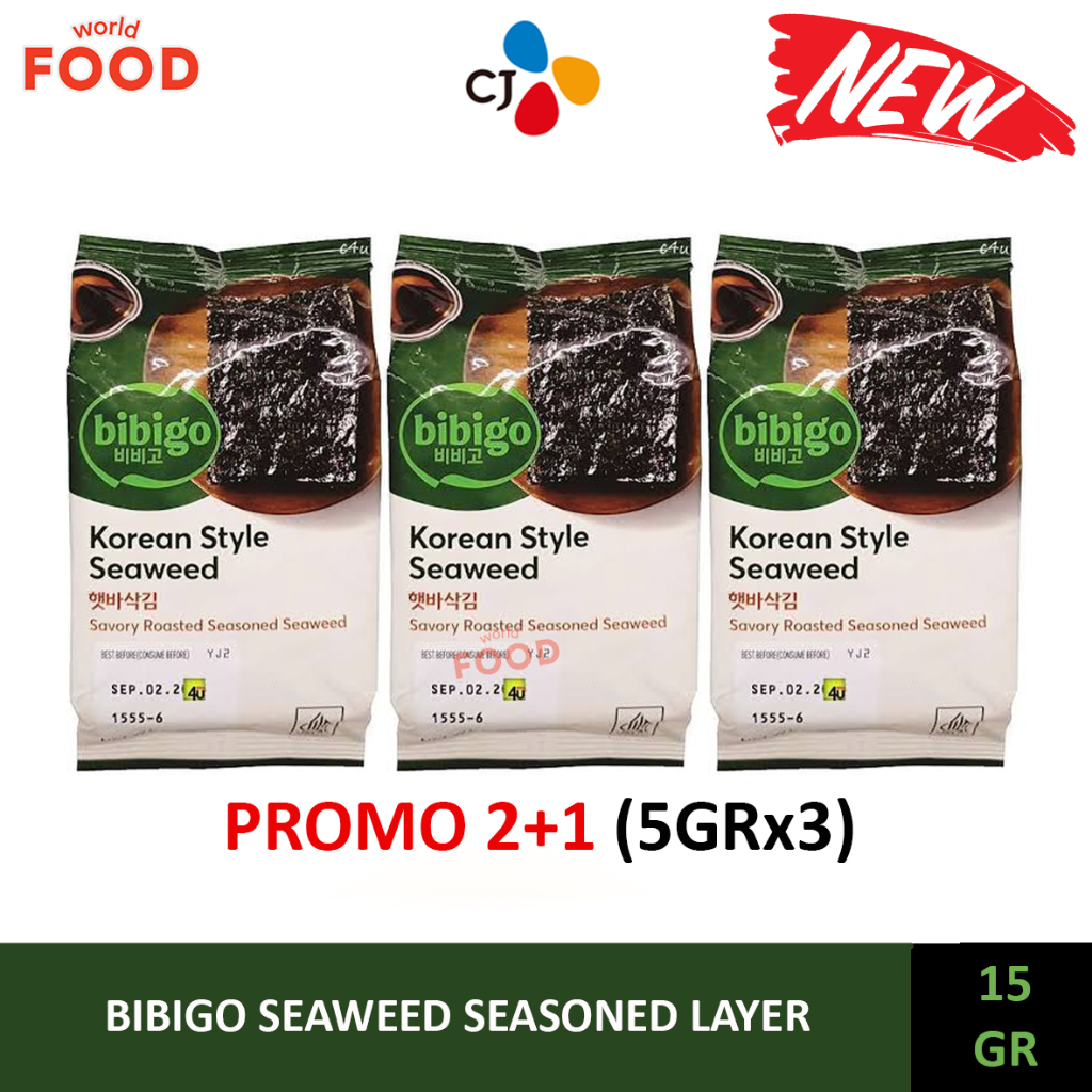 

BIBIGO SEAWEED SEASONED LAYER PROMO 2+1 (5GRx3)