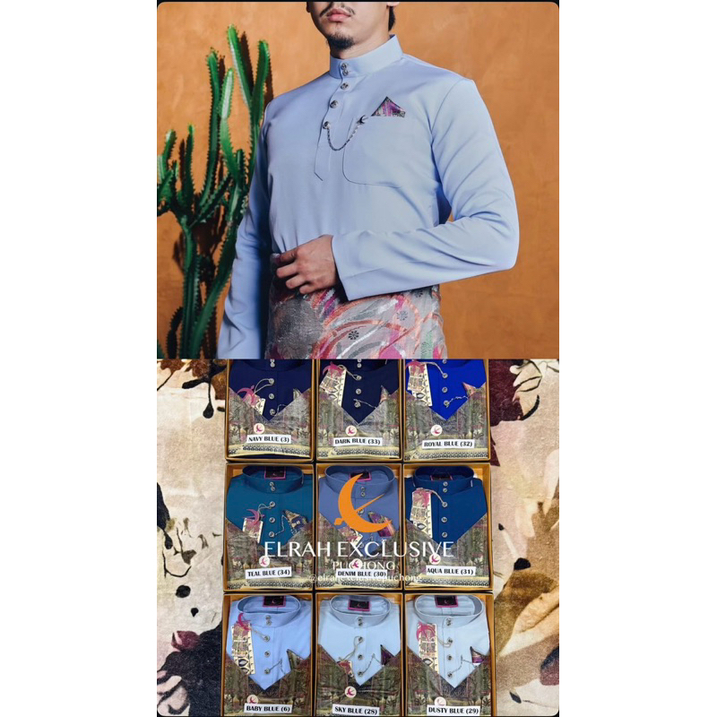 Baju kurung melayu pria senna by elrah exclusive