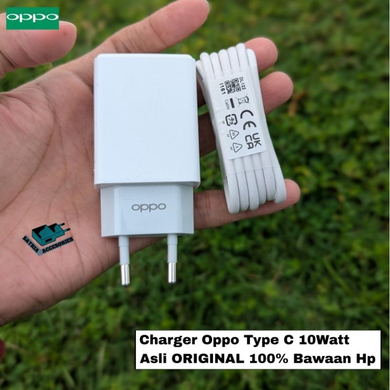 Charger Oppo Type C 10Watt Asli ORIGINAL 100% Bawaan Hp