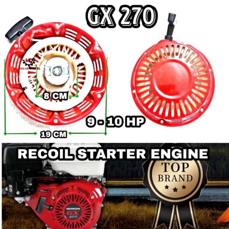RECOIL STARTER GX 270/OTOMATIS MESIN GX 270/9HP-10HP
