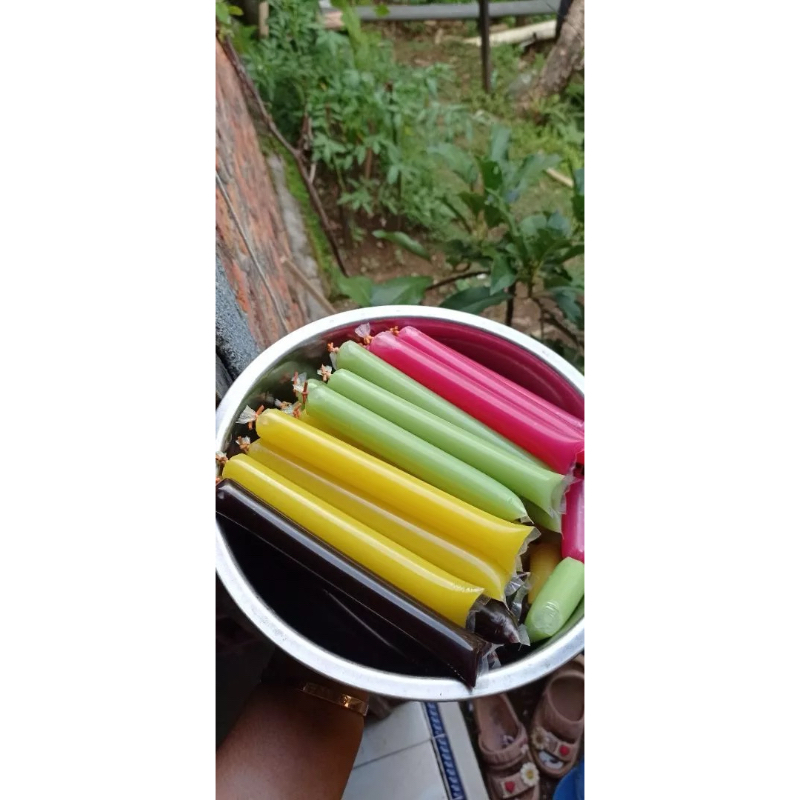 [ 100pcs ] Plastik es mambo/es lilin ukuran 3x20 cm